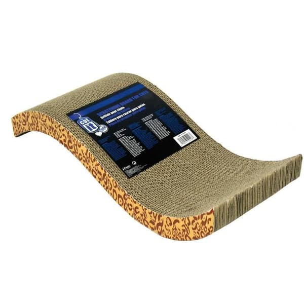 Korrugerad skrapstolpe 53x22x11 cm leopard