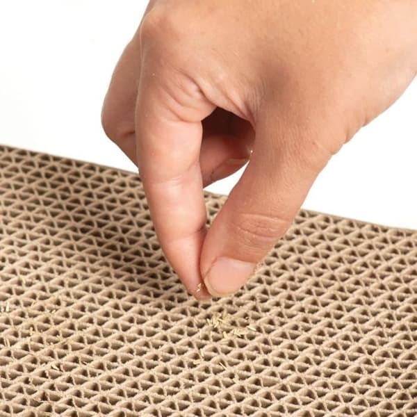 Korrugerad skrapstolpe 53x22x11 cm leopard