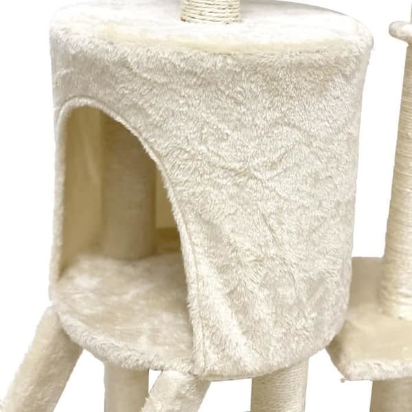 JIPSY Beige kattträd - 79 x 34 x 138 cm - Beige