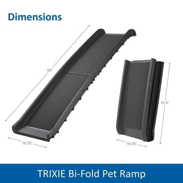 TRIXIE Hundramp 40x156 cm svart