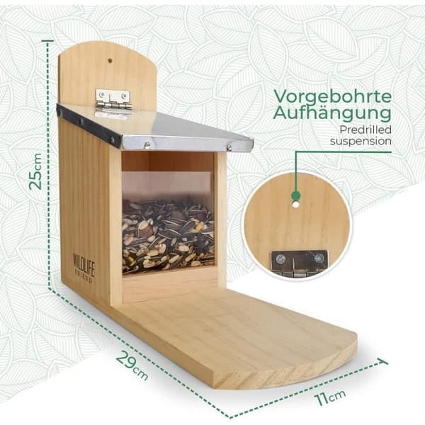 Squirrel Mat - Gorges - Med Metal Tak - Tall av Gren - Väderbeständig - Utomhus