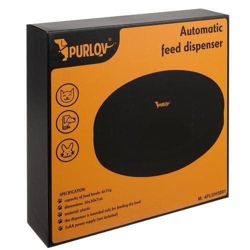 Automatisk Hund/Katt matare för 6 måltider med timer.