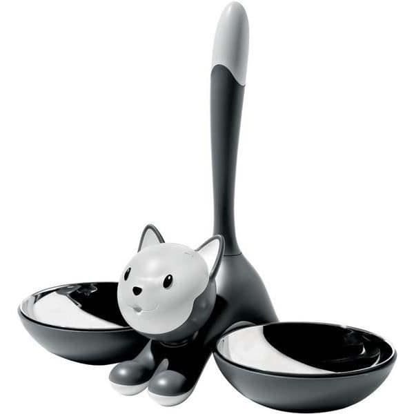 Alessi - Grå Tigrito kattskål