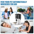 Miniatyrbild 4 av 10: 4L WiFi smart husdjursmatare, automatisk husdjursmatdispenser, vanlig matning