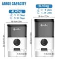 Miniatyrbild 5 av 10: 4L WiFi smart husdjursmatare, automatisk husdjursmatdispenser, vanlig matning