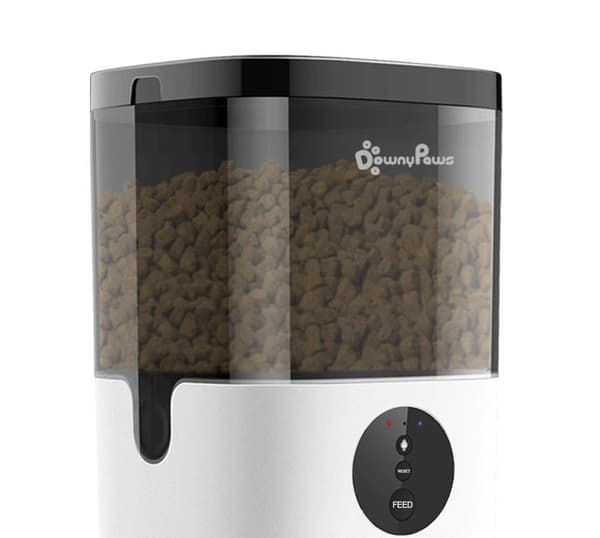 4L WiFi smart husdjursmatare, automatisk husdjursmatdispenser, vanlig matning