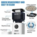 Miniatyrbild 7 av 10: 4L WiFi smart husdjursmatare, automatisk husdjursmatdispenser, vanlig matning