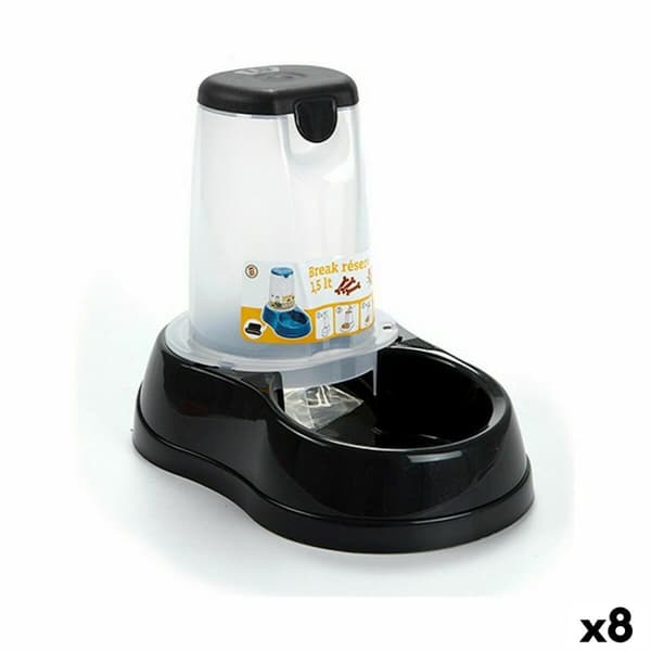 Hundmatare Stefanplast Plast 1,5 L 18,5 x 22,5 x 29 cm (8 antal)