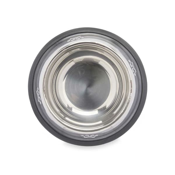 Hund Feeder Mascow 311 Grå Sølvfarvet Gummi Metal 35 x 0,03 x 25 cm (24 enheder)