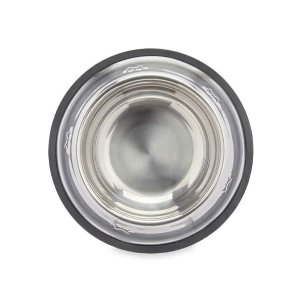Hund Feeder Mascow 310 Grå Sølvfarvet Gummi Metal 22 x 6 x 22 cm (12 enheder)