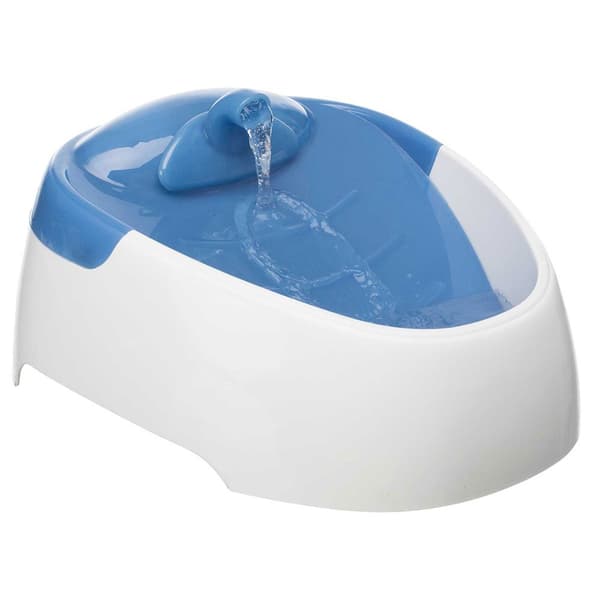 Trixie Automatisk Springvand Duo Stream 1l Blå, Hvid