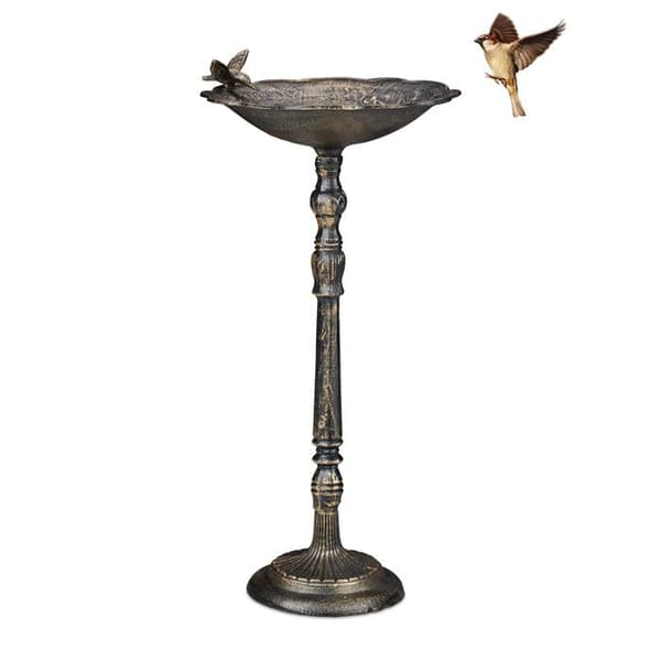 Abreuvoir - Relaxdays - Vintage - Gjutjärn - 74,5 cm - Vilda fåglar - Trädgård