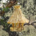 Miniatyrbild 2 av 3: Matare - Arbete - Halmtak - Vild fågel - Naturlig - Beige
