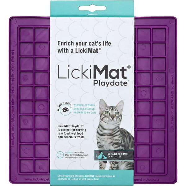 Lickimat Cat Playdate - 20x20 cm Lila