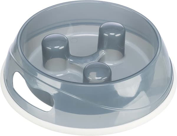 Matskål slow feed i plast - 3 storlekar