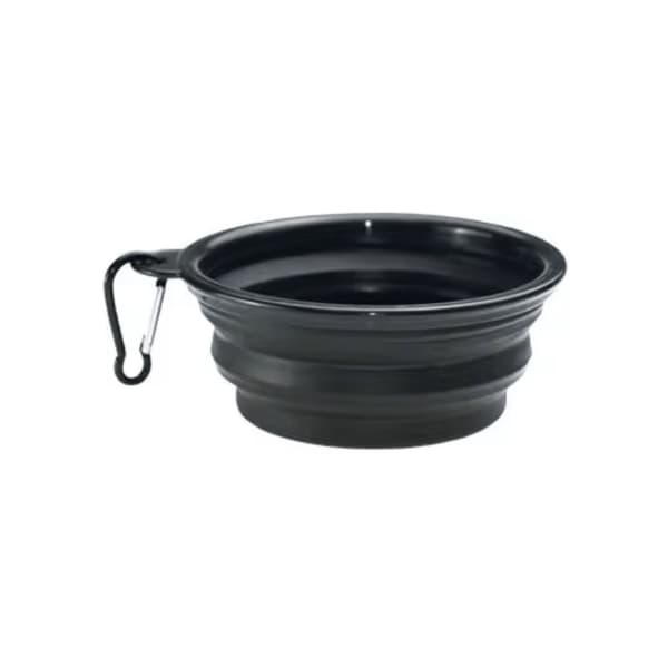 Hundskål - Hopfällbar och Portabel 1000 ml Svart