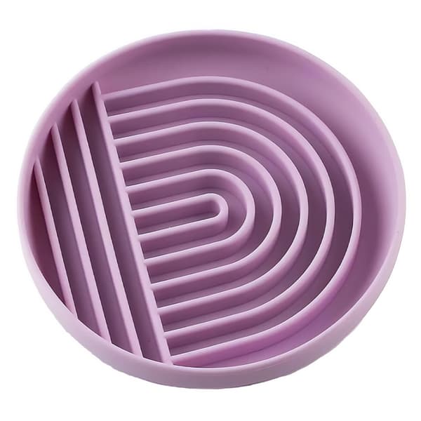Parallax Plastics Ltd Hide And Lick Circle Dog Bowl Purple One Size