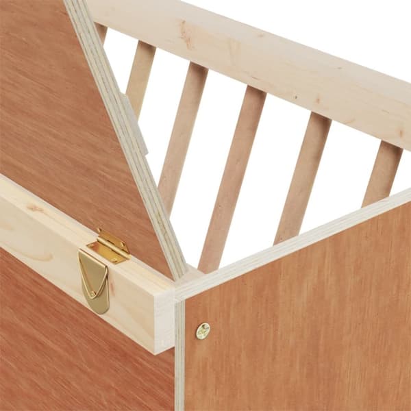 vidaXL Kaninmatare 37x18,5x23 cm massivt granträ -  Skålar, mat- & vattenautomater för husdjur