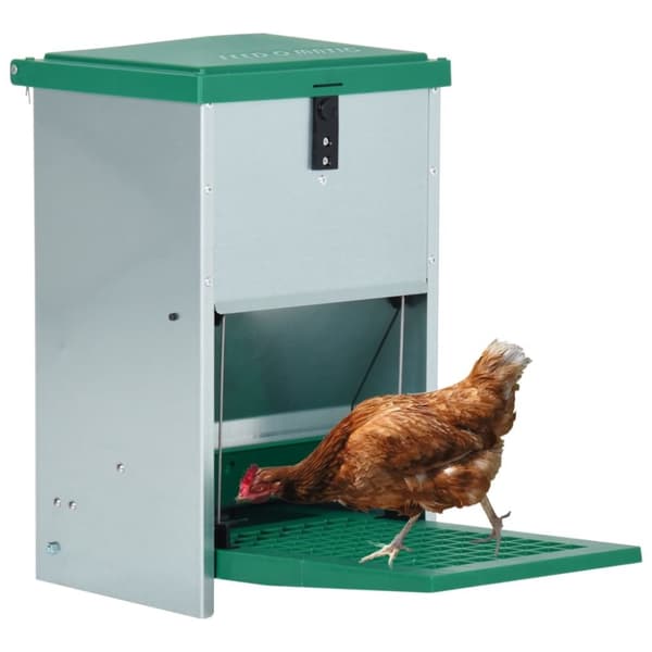 The Living Store Automaattinen siipikarjan ruokkija polkimella 8 kg -  Lemmikkien kupit, ruokinta- & juomatarvikkeet