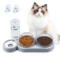 Miniatyrbild 1 av 4: Kattskål 3 i 1 automatisk husdjursmatare för katter och hundar (grå)