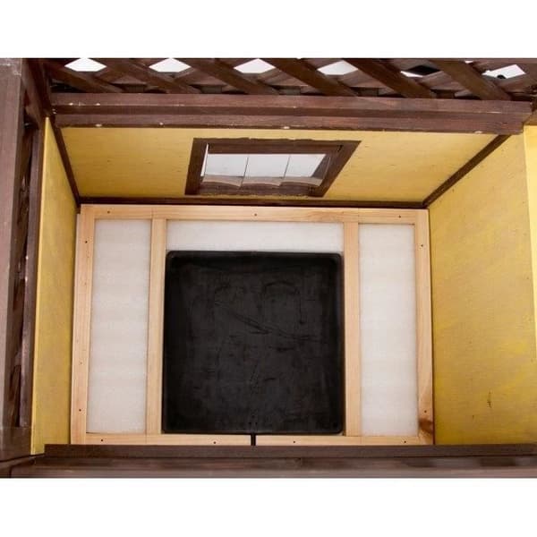 Utomhus katthus 88 x 57 x 77 cm - KERBL - 4-Seasons Deluxe - Värmeisolerat innerutrymme