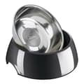 Miniatyrbillede 6 af 6: Hund Feeder Hunter Melamin Rustfrit stål Sort 350 ml (18,5 x 18,5 x 9,5 cm)