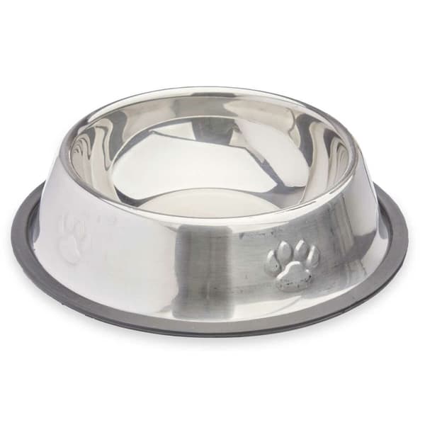 Hund Feeder Mascow 311 Grå Sølvfarvet Gummi Metal 35 x 0,03 x 25 cm (24 enheder)