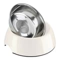 Miniatyrbillede 8 af 9: Hund Feeder Hunter Melamin Rustfrit stål Hvid 160 ml (14,5 x 14,5 x 7 cm)