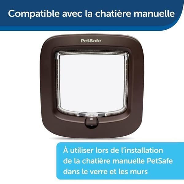 PETSAFE kattlucka installationsadapter - Brun