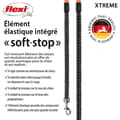 Miniatyrbillede 6 af 6: TRIXIE flexi XTREME bandkoppel - Storlek L - 8m - Svart och orange