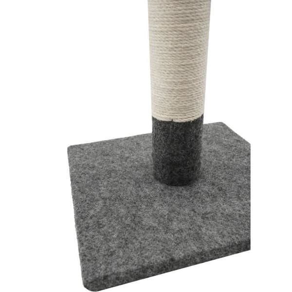 Skrapstolpe - TYROL - 404113 - Enkel - Grå och vit - 42cm