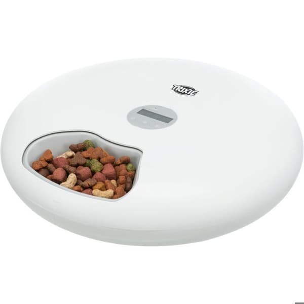 TRIXIE TX5+1 automatisk matautomat - 6 × 0,18L - ø 32 × 8 cm - Vit