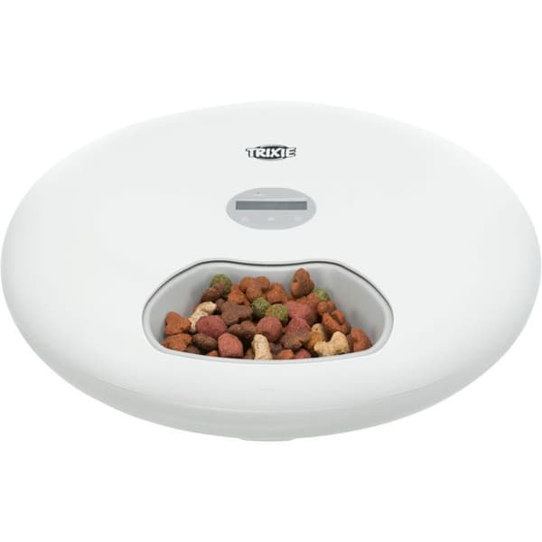 TRIXIE TX5+1 automatisk matautomat - 6 × 0,18L - ø 32 × 8 cm - Vit