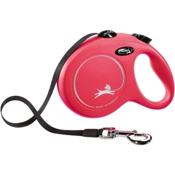 TRIXIE flexi Nytt CLASSIC bandkoppel - Storlek L - 5 m - Röd