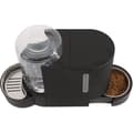 Miniatyrbillede 1 af 5: M.PETS DUPLO foder- och vattendispenser 1,3kg/3L - 40x16,2x29,1 cm - Svart