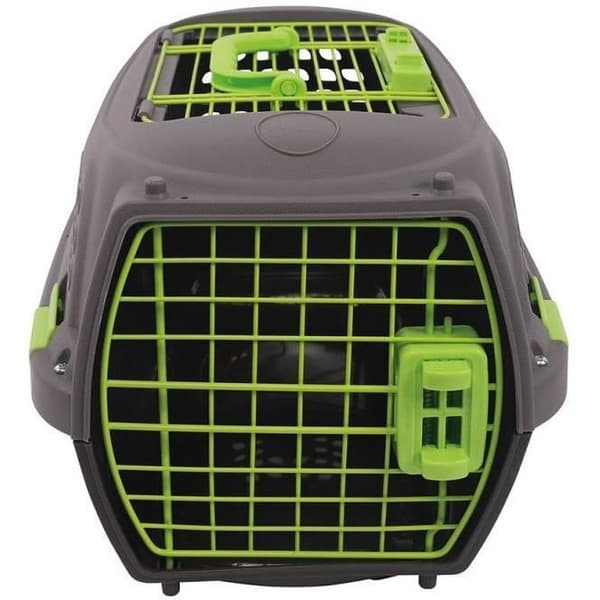 M.PETS ECO GIRO Cat Transportlåda - Plastbur - Storlek M - Grå