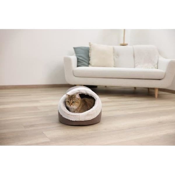 Igloo för katter - KERBL - JANA - 43 x 54 x 35 cm - Brun