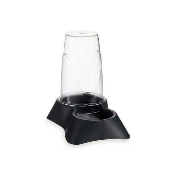 Madskål til kæledyr Gennemsigtig Antracit polypropylen 650 ml 12,5 x 18 x 19 cm