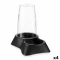 Miniatyrbillede 1 af 2: Madskål til kæledyr Beholder Sort polypropylen 3,5 L 21,5 x 32,5 x 32,5 cm (4 enheder)