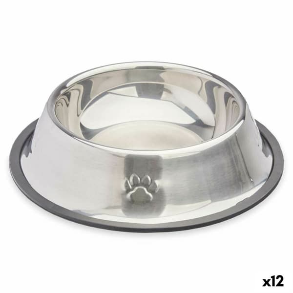 Hundemater Mascow 310 Grå Sølv Gummi Metall 22 x 6 x 22 cm (12 enheter)