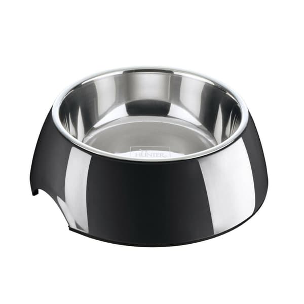 Hundemater Hunter Svart 1,4 L Rustfritt stål