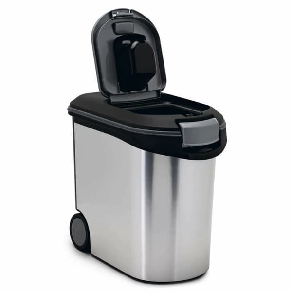 Purkki koiranruokaa Curver Hopeinen polypropeeni 35 L 12 kg