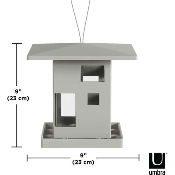 Fågelmatare - UMBRA - ABS Café - Grå - Liten - Utomhus