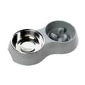 Miniatyrbillede 1 af 2: House Of Paws Go Slow Dog Double Bowl