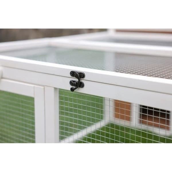 Utehus för smådjur - KERBL - 132 x 102 x 59 cm - Integrerat hus - Trådnät