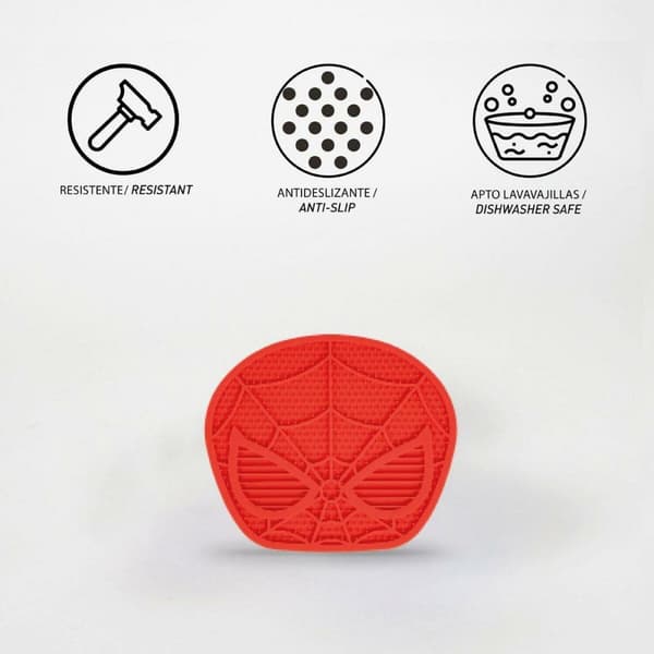 Hund Feeder Spider-Man Rød Silikone 28 x 15 x 1,5 cm