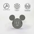 Miniatyrbillede 4 af 7: Hund Feeder Mickey Mouse Grå Silikone 28 x 15 x 1,5 cm