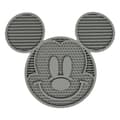 Miniatyrbillede 1 af 7: Hund Feeder Mickey Mouse Grå Silikone 28 x 15 x 1,5 cm