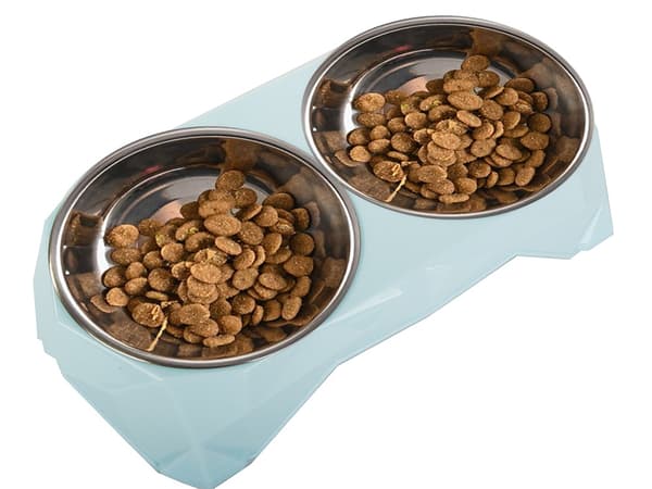 Dubbel Hundskål / Vattenskål - Hund & Katt - 2x350 ml
