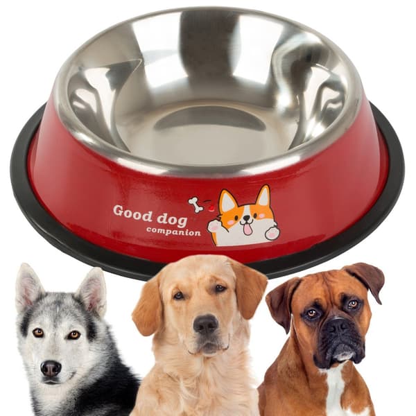 Halkfri Hundskål / Anti-slip Vattenskål - Hund & Katt - 1L